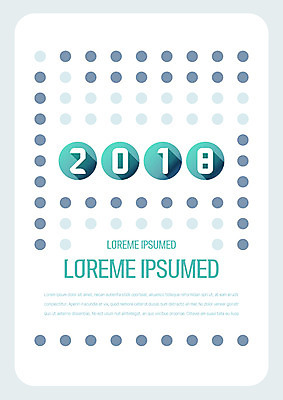 템플릿 표지 패턴 사람없음 물방울무늬 원형 프레젠테이션 문서템플릿 서식 레이아웃 문서 제안서 2018년 이미지템플릿 AI파일 도형 무늬 연도 파일형식 벡터