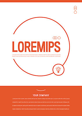 템플릿 표지 전구 사람없음 반짝임 주황색 여러개 원형 프레젠테이션 문서템플릿 서식 레이아웃 문서 제안서 겹침 이미지템플릿 AI파일 도형 컬러 다수 모션 파일형식 벡터