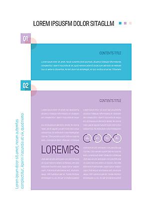 템플릿 내지 사람없음 파란색 사각형 보라색 원형 프레젠테이션 문서템플릿 서식 레이아웃 문서 제안서 원그래프 이미지템플릿 AI파일 도형 컬러 그래프 파일형식 벡터