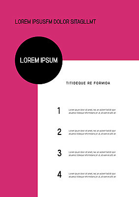 템플릿 내지 분홍색 사람없음 숫자 원형 프레젠테이션 문서템플릿 서식 레이아웃 문서 제안서 이미지템플릿 AI파일 도형 문자 컬러 파일형식 벡터