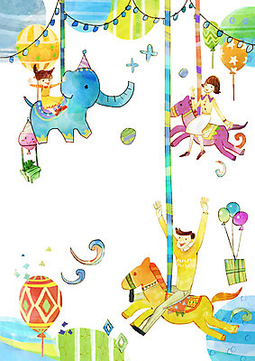 전신 PSD 여자 남자 어린이 일러스트 가족 사람 성인 세명 선물상자 놀이공원 어린이날 즐거움 5월행사 가정의달 풍선 회전목마 국내일러스트 기념일 감정 관계 선물 이벤트 상자 테마파크 놀이기구 5월 파일형식