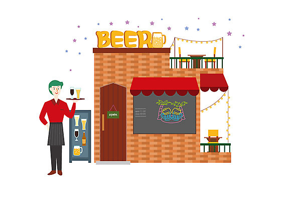 전신 남자 일러스트 맥주 한명 사람 성인 상점 창업 네온 서빙 맥주잔 맥주집 야외테이블 성인남자한명만 국내일러스트 AI파일 1 술잔 탁자 주류 술집 자영업 남자한명만 성인남자만 파일형식 벡터