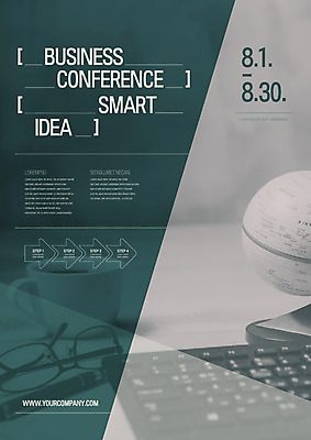 템플릿 포스터 안경 비즈니스 사람없음 지구본 키보드 커피잔 컨퍼런스 포스터템플릿 이미지템플릿 AI파일 잡화 커피 회의 잔 파일형식 벡터