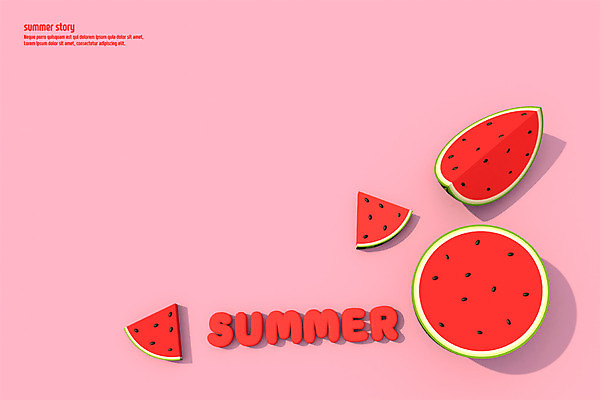 PSD 편집이미지 백그라운드 여름음식 수박 사람없음 여름 3D소스 3D 디지털합성 오브젝트 수박씨 반쪽수박 수박조각 여름배경 제철음식 제철과일 편집3D 계절 음식 조각 과일 씨앗 제철 파일형식 여름_계절