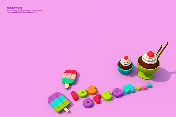 PSD 편집이미지 백그라운드 사람없음 여름 3D소스 3D 디지털합성 오브젝트 파르페 빼빼로 막대아이스크림 컵아이스크림 편집3D 계절 아이스크림 디저트 막대과자 파일형식