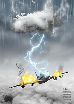 PSD 구름 편집이미지 하늘 불 비행기 사람없음 연기 번개 자연재해 사건 고장 화재 이미지편집 자연요소 항공교통 날씨 대중교통 재해 파일형식