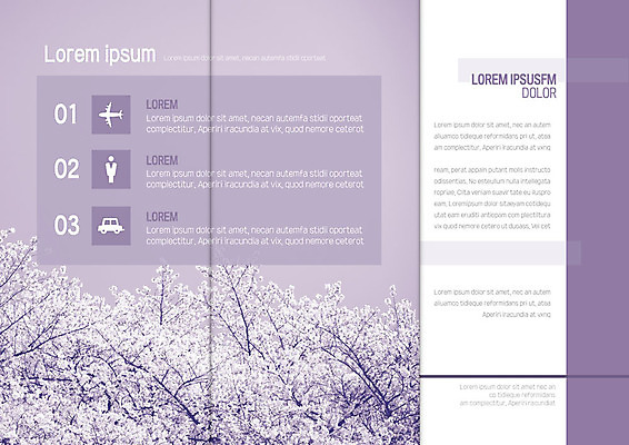 템플릿 편집 표지디자인 북디자인 출판디자인 내지 리플렛 백그라운드 북커버 3단접지 자동차 하늘 비행기 사람모양 꽃나무 팜플렛 사람없음 보라색 이미지템플릿 AI파일 모양 나무 꽃 육상교통 컬러 항공교통 대중교통 파일형식 벡터