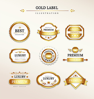 도형 리본 일러스트 나뭇잎 왕관 프레임 사람없음 세트 라벨 금색 최고 고급 프리미엄 국내일러스트 AI파일 컬러 컨셉 잎 파일형식 벡터