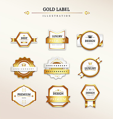 도형 기념일 리본 일러스트 왕관 프레임 사람없음 세트 라벨 금색 최고 고급 프리미엄 국내일러스트 AI파일 컬러 컨셉 이벤트 파일형식 벡터