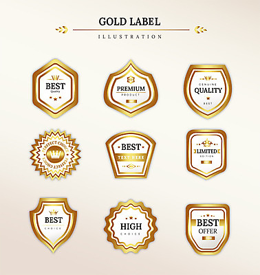 도형 리본 일러스트 왕관 프레임 사람없음 세트 라벨 금색 최고 고급 프리미엄 국내일러스트 AI파일 컬러 컨셉 파일형식 벡터