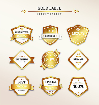 도형 리본 일러스트 프레임 사람없음 세트 라벨 세일 금색 최고 고급 50% 스페셜 프리미엄 국내일러스트 AI파일 컬러 컨셉 퍼센트 파일형식 벡터