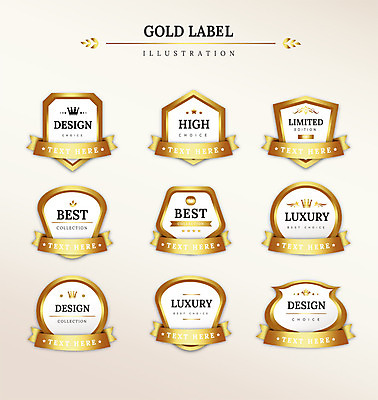 도형 디자인 별 리본 일러스트 왕관 프레임 사람없음 세트 라벨 금색 최고 고급 국내일러스트 AI파일 자연요소 컬러 컨셉 파일형식 벡터