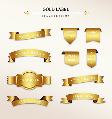 도형 별 리본 일러스트 프레임 사람없음 세트 라벨 금색 최고 고급 국내일러스트 AI파일 자연요소 컬러 컨셉 파일형식 벡터