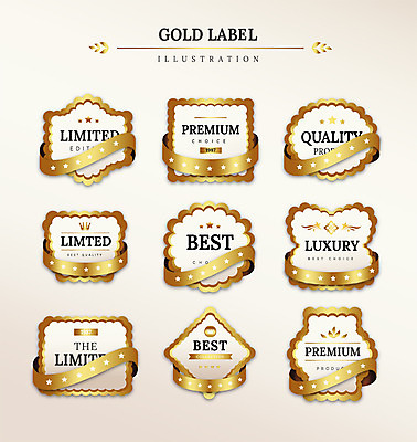 도형 별 리본 일러스트 프레임 사람없음 세트 라벨 금색 최고 고급 프리미엄 국내일러스트 AI파일 자연요소 컬러 컨셉 파일형식 벡터