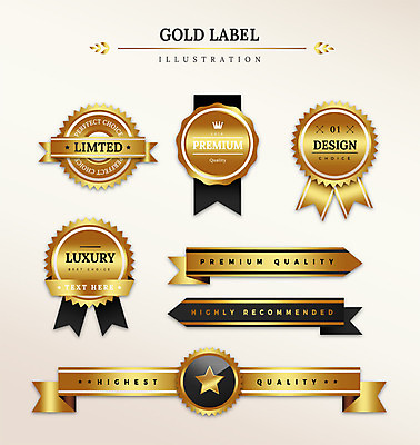 도형 별 리본 일러스트 프레임 사람없음 세트 라벨 금색 최고 고급 프리미엄 국내일러스트 AI파일 자연요소 컬러 컨셉 파일형식 벡터