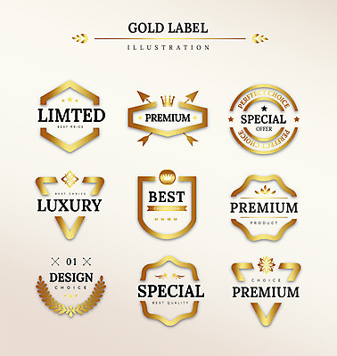 도형 리본 일러스트 왕관 화살 프레임 사람없음 세트 라벨 금색 최고 고급 국내일러스트 AI파일 컬러 컨셉 파일형식 벡터