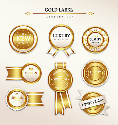 도형 별 리본 일러스트 프레임 사람없음 세트 라벨 세일 금색 최고 고급 국내일러스트 AI파일 자연요소 컬러 컨셉 파일형식 벡터