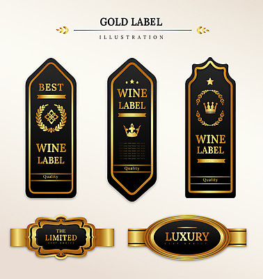 도형 리본 일러스트 나뭇잎 왕관 프레임 사람없음 세트 라벨 금색 최고 고급 국내일러스트 AI파일 컬러 컨셉 잎 파일형식 벡터