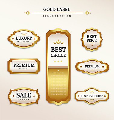 도형 리본 일러스트 프레임 사람없음 세트 라벨 세일 금색 최고 고급 국내일러스트 AI파일 컬러 컨셉 파일형식 벡터