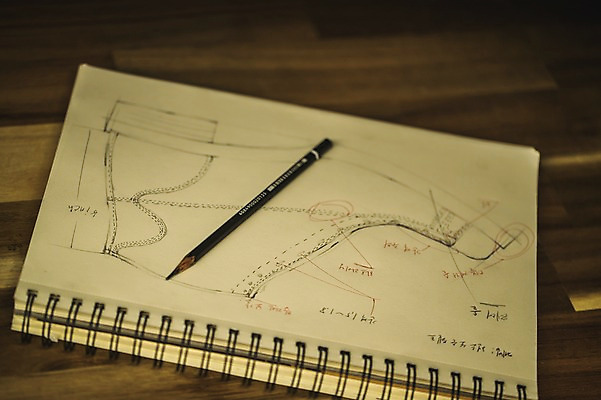 포토 JPG 신발 실내 근접촬영 사람없음 연필 그리기 작업실 스케치 책상 스프링노트 수제화 국내포토 뷰포인트 가구 모션 학용품 미술 내부 필기구 공책 파일형식