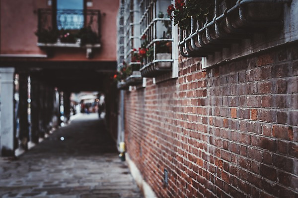 포토 JPG 주간 해외풍경 해외 유럽 화분 유럽풍경 창문 벽돌 풍경 사람없음 야외 건물 아웃포커스 관광지 이탈리아 도시 골목길 베네치아 국내포토 자연요소 건축물 나라 길 여행 촬영기법 파일형식