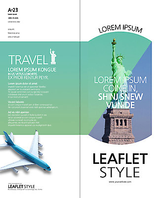 PSD 템플릿 표지디자인 북디자인 출판디자인 표지 리플렛 여행 2단접지 북커버 비행기 팜플렛 사람없음 자유의여신상 이미지템플릿 항공교통 대중교통 미국 세계문화유산 파일형식