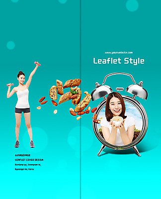 전신 PSD 템플릿 표지디자인 북디자인 출판디자인 여자 표지 리플렛 다이어트 2단접지 북커버 건강 미소 사람 팜플렛 상반신 20대 성인 두명 운동 아령 한국인 탁상시계 아몬드 식단 호밀빵 현미밥 성인여자만 이미지템플릿 빵 시계 밥 표정 동양인 청년 견과류 여자만 성인만 파일형식
