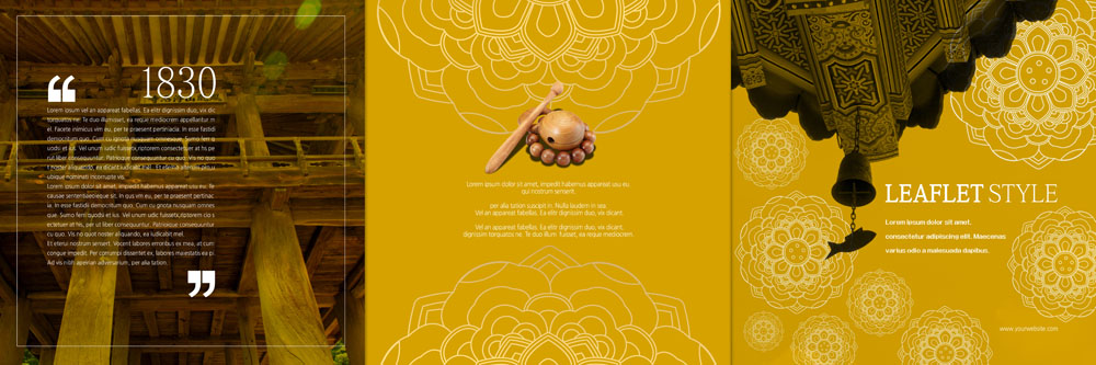 PSD 템플릿 편집 표지디자인 북디자인 출판디자인 내지 리플렛 고건축 북커버 3단접지 팜플렛 사람없음 전통문양 종 처마 염주 목탁 물고기모양 이미지템플릿 전통 문양 건축물 불교용품 파일형식