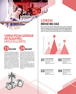 PSD 서양인 외국인 템플릿 표지디자인 북디자인 출판디자인 여자 내지 리플렛 2단접지 북커버 그래프 미소 사람 이벤트 팜플렛 상반신 성인 두명 선물상자 쇼핑 세일 상점 여러개 옷가게 성인여자만 이미지템플릿 옷 다수 표정 선물 인종 상자 여자만 성인만 파일형식