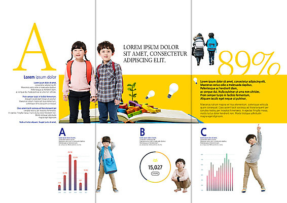 전신 PSD 템플릿 편집 표지디자인 북디자인 알파벳 출판디자인 여자 교육 남자 내지 어린이 리플렛 북커버 전구 3단접지 그래프 나뭇잎 책가방 사람 팜플렛 여러명 책 한국인 어린이만 이미지템플릿 영어 다수 잎 가방 동양인 파일형식