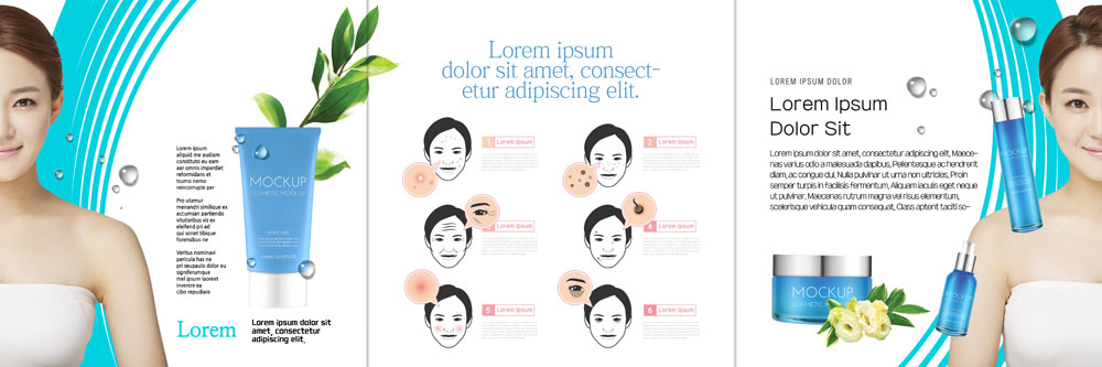 PSD 템플릿 편집 표지디자인 북디자인 출판디자인 여자 내지 리플렛 북커버 3단접지 나뭇잎 한명 미소 사람 팜플렛 상반신 20대 성인 뷰티 화장품 한국인 물방울 얼굴모양 의료성형뷰티 성인여자한명만 이미지템플릿 모양 1 얼굴 잎 표정 동양인 청년 여자한명만 성인여자만 파일형식