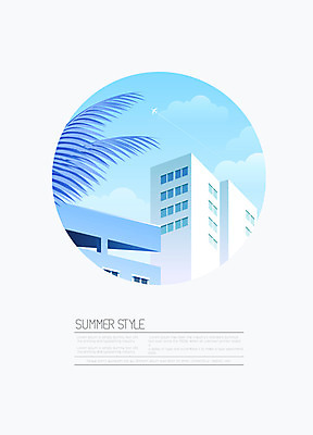 도형 나무 구름 백그라운드 일러스트 비행기 사람없음 건물 여름 파란색 야자수 원형 여름배경 국내일러스트 AI파일 자연요소 식물 건축물 계절 컬러 항공교통 대중교통 파일형식 벡터