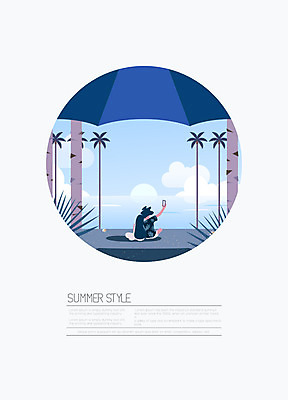도형 나무 커플 여자 남자 백그라운드 일러스트 들기 앉기 성인 두명 여름 파란색 여름휴가 바캉스 야자수 카메라 원형 셀프카메라 성인만 여름배경 국내일러스트 AI파일 식물 계절 컬러 관계 모션 휴가 사람 전자제품 사진촬영 파일형식 벡터 여름_계절