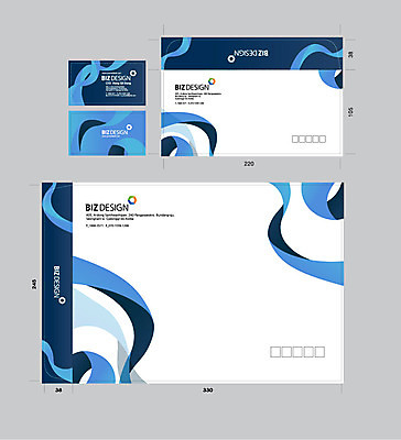 템플릿 리본 곡선 명함 명함템플릿 서류봉투 편지봉투 사람없음 파란색 세트 패키지 봉투템플릿 우편봉투 비즈디자인 봉투디자인 이미지템플릿 AI파일 선 컬러 봉투 편지 우편물 파일형식 벡터