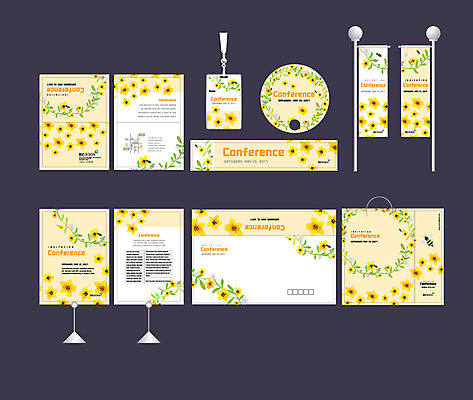 템플릿 배너템플릿 꽃 여러송이 나뭇잎 이벤트 사람없음 세트 쇼핑백 노란색 현수막 전단 엽서 초대장 패키지 직사각형 사원증 박람회 손부채 기업홍보 소봉투 행사세트 행사템플릿 AI파일 도형 식물 배너 컬러 다수 잎 가방 비즈니스 편지봉투 카드_감사 편지 홍보물 파일형식 벡터
