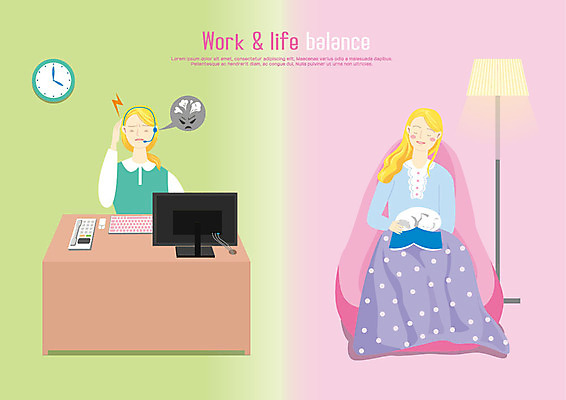 전신 한마리 여자 일러스트 휴식 전등 사람 앉기 상반신 성인 두명 컴퓨터 소파 독서 고양이 분노 짜증 작업 직장인 상담원 편안함 균형 책상 즐거움 무릎담요 힘듦 워라밸 국내일러스트 AI파일 직업 1 감정 가구 컨셉 의자 포유류 모션 조명 전자제품 반려동물 사무원 감각 신조어 파일형식 벡터