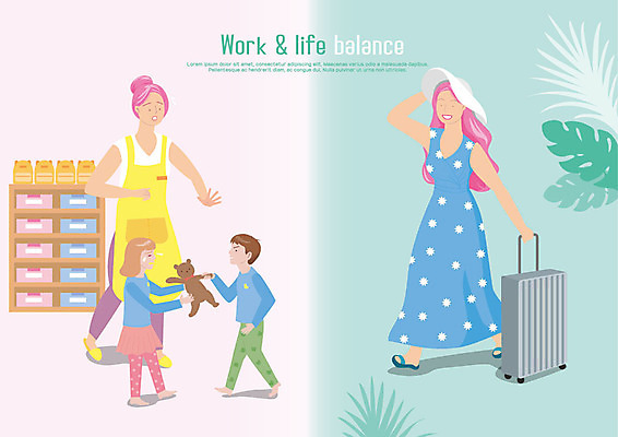 전신 여자 남자 어린이 여행 일러스트 휴식 나뭇잎 피곤 사람 여러명 성인 캐리어 작업 균형 종업원 즐거움 싸움 챙모자 워라밸 국내일러스트 AI파일 직업 모자_잡화 감정 다수 컨셉 잎 모션 여행가방 신조어 파일형식 벡터