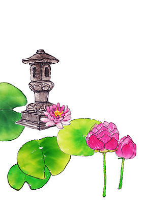 PSD 꽃잎 불교 일러스트 연꽃 사람없음 부처님오신날 연잎 석등 국내일러스트 기념일 꽃 종교 잎 파일형식