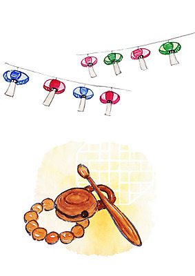 PSD 불교 일러스트 사람없음 전통무늬 부처님오신날 등불 번짐 목탁 등불축제 국내일러스트 전통 기념일 종교 무늬 조명 축제 불교용품 파일형식 효과