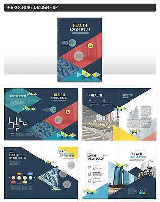 템플릿 ZIP 건강 빌딩 팜플렛 사람없음 헬스 아령 헬스장 도시 역기 런닝머신 인디자인 INDD 이미지템플릿 건물 운동 운동기구 파일형식