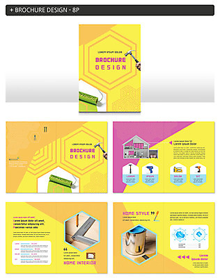템플릿 손 ZIP 주택 자 사람 팜플렛 신체부위 인테리어 연필 공구 붓 망치 페인트통 페인트롤러 셀프 인디자인 INDD 이미지템플릿 디자인 문구용품 학용품 통 건물 필기구 페인트 도구 파일형식
