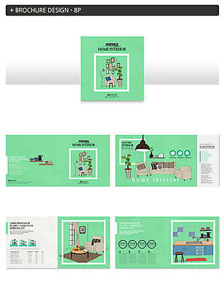 템플릿 ZIP 화분 액자 거실 탁자 전등 선반 팜플렛 사람없음 인테리어 소파 주방 싱크대 인디자인 INDD 이미지템플릿 디자인 가구 의자 조명 개수대 파일형식