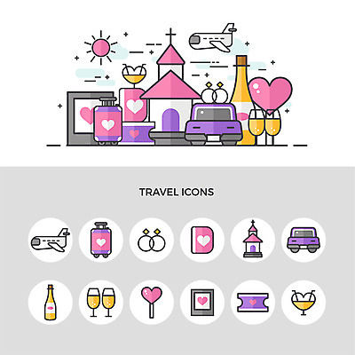 아이콘 여행 자동차 사람없음 세트 성당 교회 와인 캐리어 신혼여행 하트 칵테일 티켓 샴페인 여권 폴라로이드 커플반지 2D아이콘 AI파일 모양 육상교통 결혼 종교건축 주류 건물 카메라 여행가방 반지 파일형식 벡터