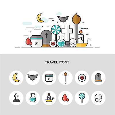 아이콘 여행 십자가 초 해골 사탕 사람없음 세트 약 할로윈 달 공동묘지 눈동자 빗자루 박쥐 2D아이콘 AI파일 자연요소 포유류 의학 디저트 뼈 눈_신체부위 무덤 청소도구 파일형식 벡터