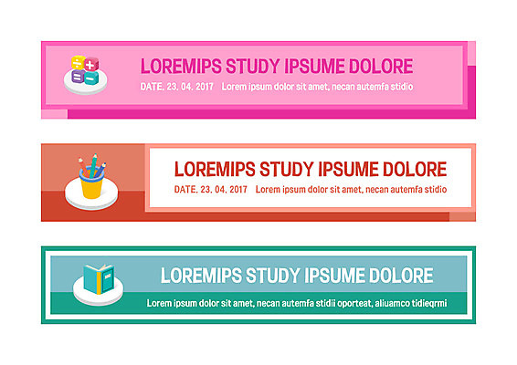 템플릿 배너 배너템플릿 가로배너 사각프레임 사람없음 그래픽 책 필기구 현수막 연필꽂이 연산기호 배너세트 AI파일 기호 문구용품 프레임 가로 세트 사각형 파일형식 벡터