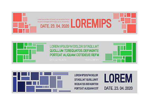 템플릿 배너 배너템플릿 가로배너 사각프레임 사람없음 그래픽 컬러풀 사각형 현수막 그라데이션 배너세트 AI파일 도형 컬러 프레임 가로 세트 파일형식 벡터