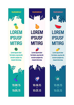 템플릿 배너 배너템플릿 꽃 세로배너 딸기 나뭇잎 수박 사각프레임 키위 사람없음 그래픽 축제 현수막 파인애플 블루베리 서양배 배너세트 AI파일 식물 잎 과일 프레임 세로 세트 사각형 배_과일 열대과일 파일형식 벡터