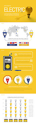 세계지도 일러스트 전구 그래프 사람없음 인포그래픽 에너지 콘센트 플러그 전기에너지 만국기 국내일러스트 AI파일 지도 세계 국기 파일형식 벡터