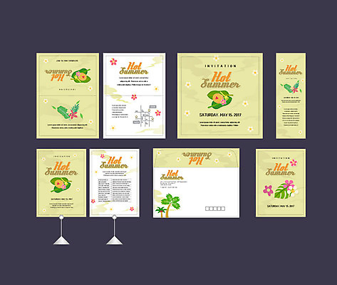 템플릿 배너템플릿 꽃 포크 나뭇잎 이벤트 사람없음 여름 세트 야자수 현수막 더위 전단 엽서 초대장 약도 소봉투 행사세트 행사템플릿 AI파일 나무 식물 식기 배너 계절 잎 지도 날씨 편지봉투 카드_감사 편지 홍보물 파일형식 벡터