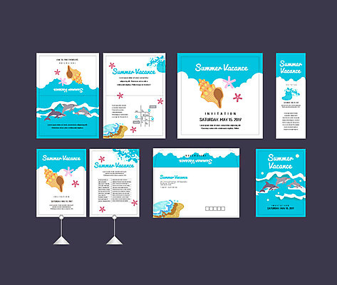 템플릿 배너템플릿 파도 바다 여러마리 불가사리 이벤트 사람없음 여름 여름휴가 바캉스 세트 현수막 소라 돌고래 전단 엽서 초대장 약도 소봉투 행사세트 행사템플릿 AI파일 배너 계절 다수 지도 포유류 휴가 어패류 편지봉투 극피동물 카드_감사 수중동물 편지 홍보물 파일형식 벡터 여름_계절
